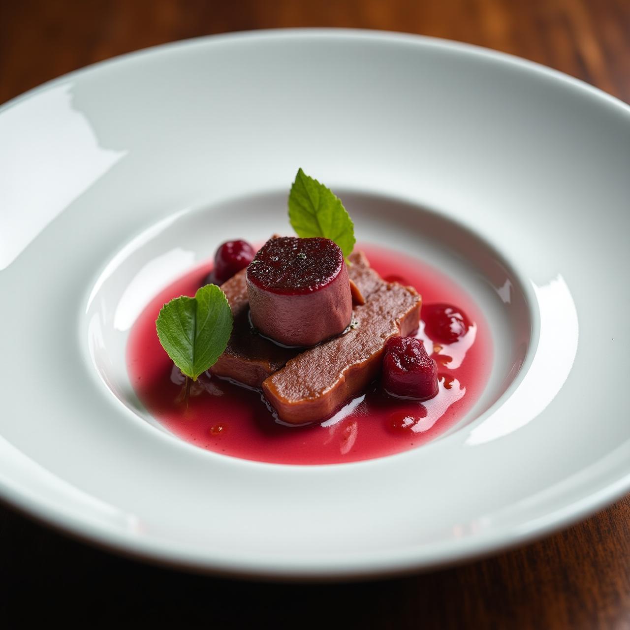 Artystycznie podane danie polskiej kuchni