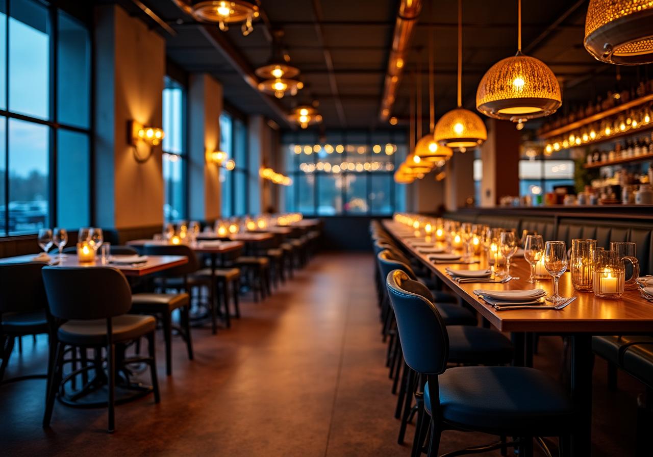 Wnętrze restauracji Mapa Smaków w Warszawie